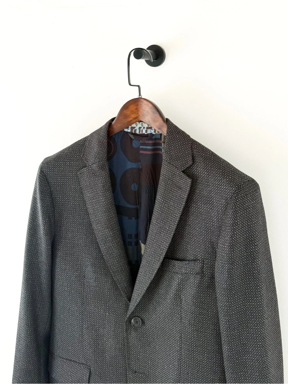 NEW Etro SIlk Wool Blazer Men's Dark Green Blue Black Textured Sport Coat 40R